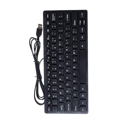 DIEKE Lims Miniatur-Tastaturen, 78 Tasten, ergonomisch, für Büro, Desktop-Laptop von DIEKE