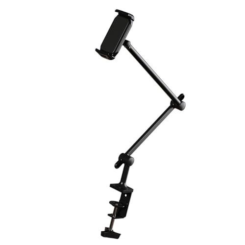 DIEKE Tablet-Halterung mit mehreren Positionen, robuster Metallsockel, zwei Gelenkarme für Büro-Streaming, Videoanrufe DIEKE Tablet-Halterung mit mehreren Positionen, robuster Metallsockel, zwei Gelenkarme für Büro-Streaming, Videoanrufe von DIEKE