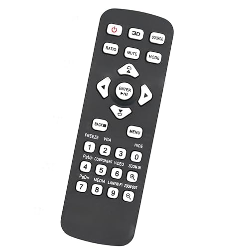 Ersatz-Fernbedienung für X128GH X118H X1126AH D616D mehrere Projektormodelle und mehr, Schwarz Ersatz-Fernbedienung für X128GH X118H X1126AH D616D mehrere Projektormodelle und mehr, Schwarz von DIEKE