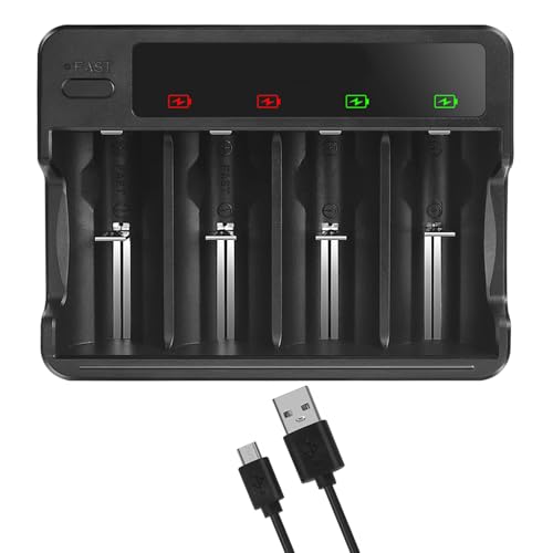 Fortschrittliche AA-Batterieladung für wiederaufladbare Batterien, USB-Schnellladesteckplätze mit automatischer Abschaltfunktion Fortschrittliche AA-Batterieladung für wiederaufladbare Batterien, USB-Schnellladesteckplätze mit automatischer Abschaltfunktion von DIEKE