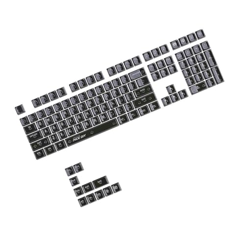 Hintergrundbeleuchtete Gaming-Tastenkappen, 132 Tasten, mechanische Tastaturen, kristallklare Tastaturen, Tastaturen von DIEKE