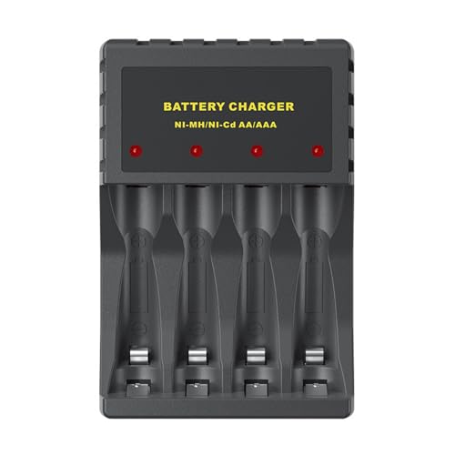 USB-Schnelllade-Hubs für AA 3 A wiederaufladbare Batterien mit unabhängigen 4-Steckplätzen und LED-Anzeigen USB-Schnelllade-Hubs für AA 3 A wiederaufladbare Batterien mit unabhängigen 4-Steckplätzen und LED-Anzeigen von DIEKE