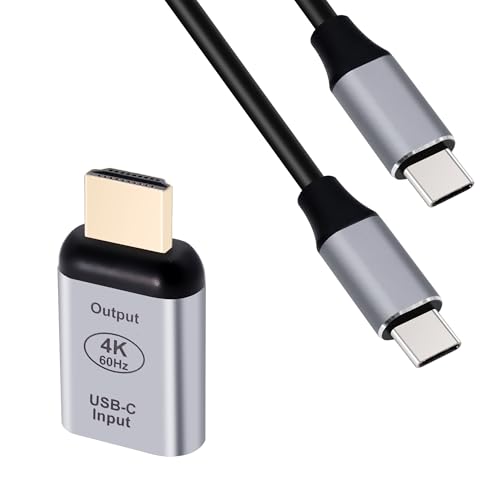 USB-C-auf-HDTV-Adapter und USB-C-auf-USB-C-3.1-Gen1-Kabel, 1 Meter 5 Gbit/s Datenübertragung, 4K @60Hz USB Typ C Buchse auf HDTV Stecker HDTV Adapter- für Tablet & Telefon & Laptop-Großbildprojektion USB-C-auf-HDTV-Adapter und USB-C-auf-USB-C-3.1-Gen1-Kabel, 1 Meter 5 Gbit/s Datenübertragung, 4K @60Hz USB Typ C Buchse auf HDTV Stecker HDTV Adapter- für Tablet & Telefon & Laptop-Großbildprojektion von DIFCUL
