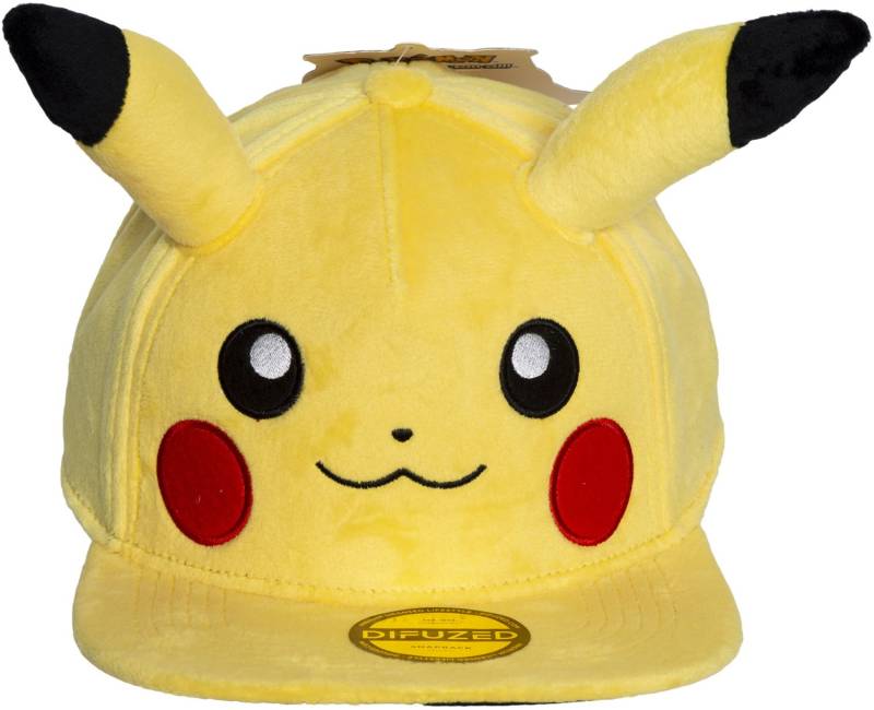 Pokemon Snapback Cap Pikatchu mit Ohren von DIFUZED