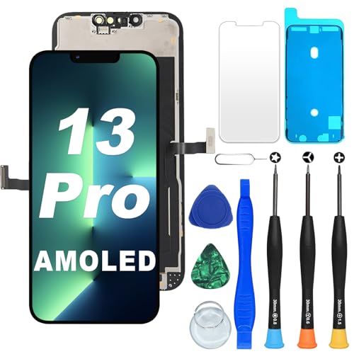 DIGI4U Für iPhone 13 Pro Bildschirm-Ersatz, 15,4 cm (6,1 Zoll) FHD COF [360°-Sichtung], kein LCD-Bildschirm für iPhone 13 Pro Display Digitizer Montage, mit Reparaturwerkzeug-Set für iPhone 13 Pro von DIGI4U
