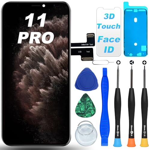 DIGI4U LCD für iPhone 11 Pro Display Bildschirm Ersatz, DC-Dimmen - Besseres Seherlebnis, 5,8 Zoll 3D Touch LCD Digitizer Assembly Reparaturkits kompatibel mit iPhone 11 Pro Modell A2160, A2217, A2215 von DIGI4U