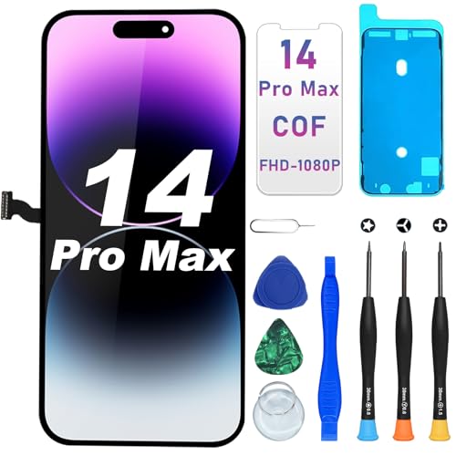 DIGI4U LCD für iPhone 14 Pro Max Display Bildschirm Ersatz, 6,7'' 𝑭𝒖𝒍𝒍 𝑯𝑫 𝟯𝑫 𝑻𝒐𝒖𝒄𝒉 𝑻𝒓𝒖𝒆𝑻𝒐𝒏𝒆 𝑭𝒂𝒄𝒆 𝑰𝑫 LCD Bildschirm für iPhone 14 Pro Max Display Digitizer Reparaturkits DIGI4U LCD für iPhone 14 Pro Max Display Bildschirm Ersatz, 6,7'' 𝑭𝒖𝒍𝒍 𝑯𝑫 𝟯𝑫 𝑻𝒐𝒖𝒄𝒉 𝑻𝒓𝒖𝒆𝑻𝒐𝒏𝒆 𝑭𝒂𝒄𝒆 𝑰𝑫 LCD Bildschirm für iPhone 14 Pro Max Display Digitizer Reparaturkits von DIGI4U