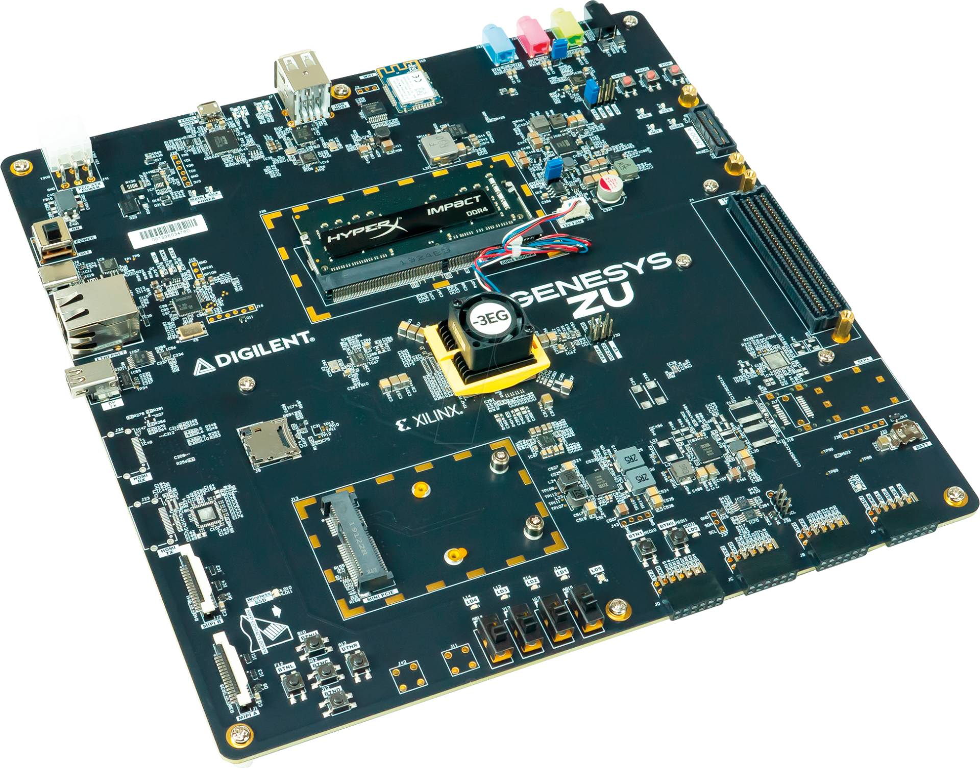 DIG 410-383-5EV - Genesys ZU-5EV: Zynq Ultrascale+ MPSoC Entwicklungsboard von DIGILENT