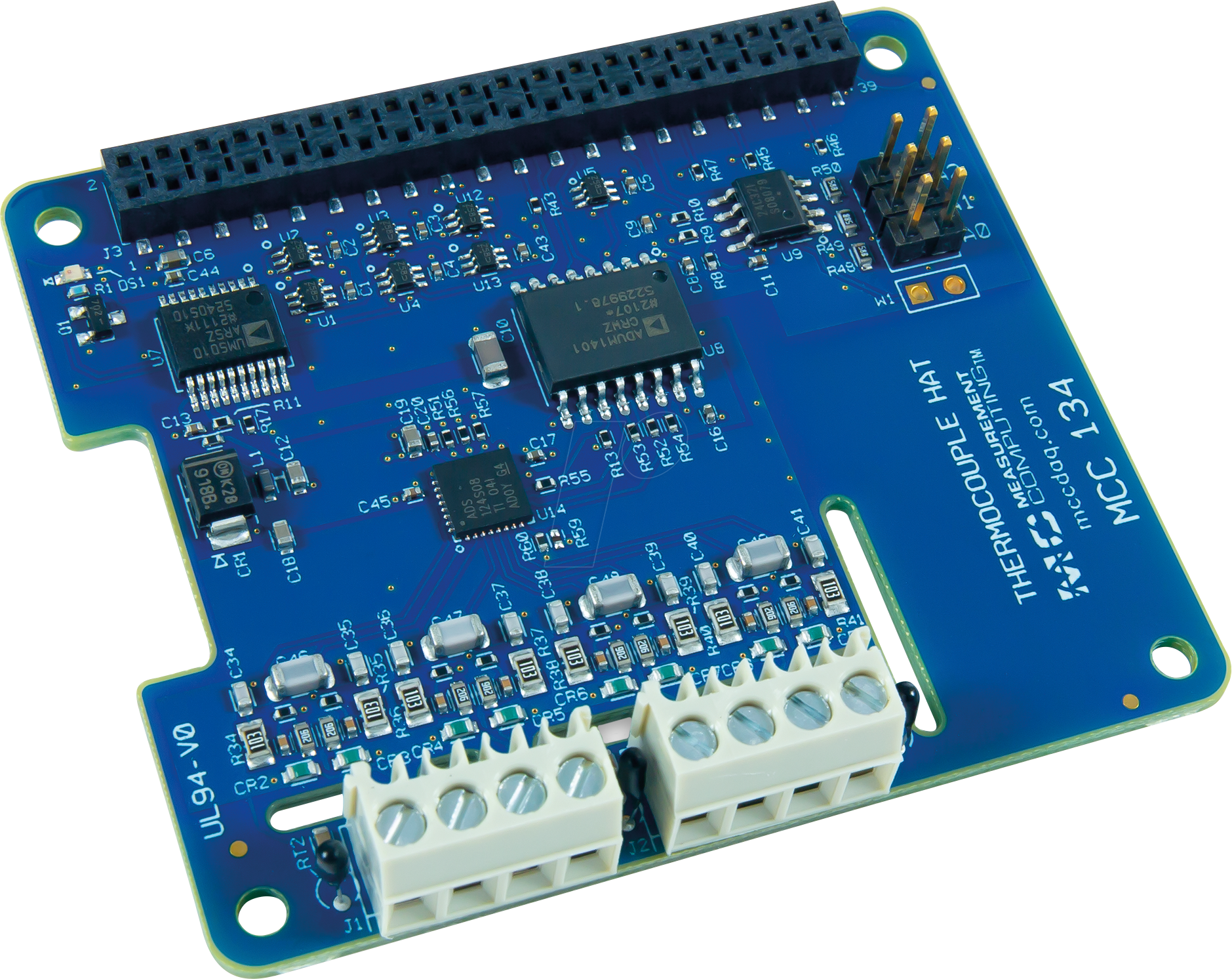 DIG 6069-410-002 - Raspberry Pi Shield - Thermoelemente, MCC134 von DIGILENT