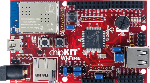DIGIL 410-302 - Wi-FIRE: WiFi-fähiges PIC32MZ-Mikrocontroller-Board DIGIL 410-302 - Wi-FIRE: WiFi-fähiges PIC32MZ-Mikrocontroller-Board von DIGILENT