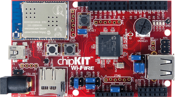 DIGIL 410-302 - Wi-FIRE: WiFi-fähiges PIC32MZ-Mikrocontroller-Board von DIGILENT