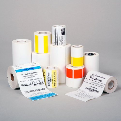 Etikettenrolle, Thermopapier, 100x150mm, unbeschichtet, 500 Etiketten/Rolle, SEL100x150/127, Verpackungseinheit: 12 Stück von DIGIMEX