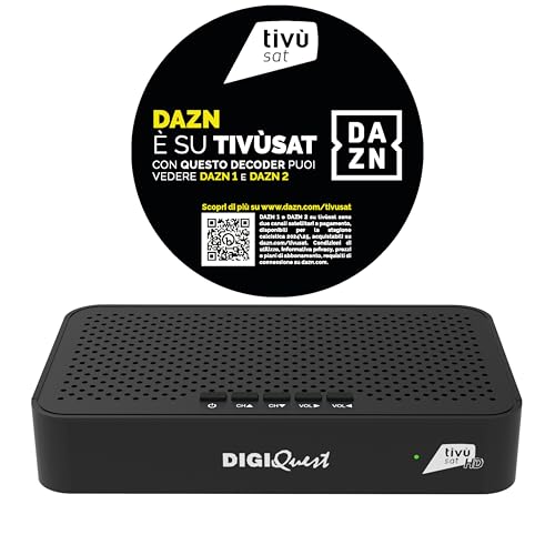 Digiquest Tivusat Classic Q30, DVB-S2 mit HD Videorekorder Funktion - DAZN 1 und 2 Channel fähiges Gerät Digiquest Tivusat Classic Q30, DVB-S2 mit HD Videorekorder Funktion - DAZN 1 und 2 Channel fähiges Gerät von DIGIQUEST