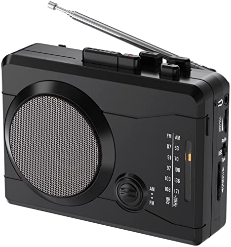 DIGITNOW!Kassettenrekorder USB Kassetten Digitalisieren mit Lautsprecher & Mikrofon, Radio FM/AM,Encoding Walkman Kassette auf Digital /MP3 Audio Musik zu Kassetten/Unique Kassettenspieler von DIGITNOW