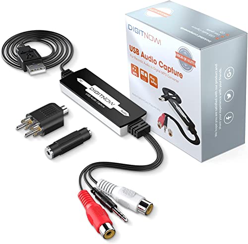 DIGITNOW! USB 2.0 Audio Grabber Converter for Vinyl Cassette to Digital MP3 Converter Support for Mac and Windows 10/8.1/8/7 / Vista/XP von DIGITNOW!