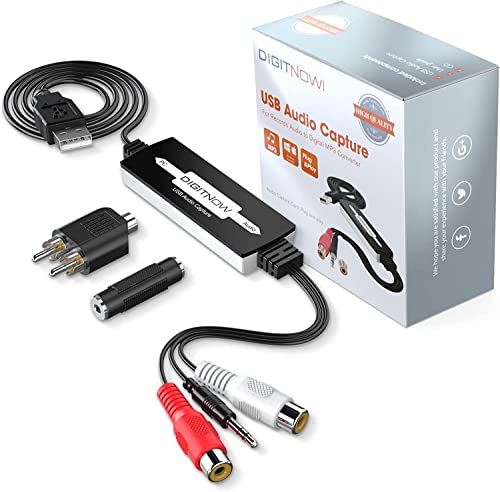 DIGITNOW! USB 2.0 Audio Grabber Converter for Vinyl Cassette to Digital MP3 Converter Support for Mac and Windows 10/8.1/8/7 / Vista/XP DIGITNOW! USB 2.0 Audio Grabber Converter for Vinyl Cassette to Digital MP3 Converter Support for Mac and Windows 10/8.1/8/7 / Vista/XP von DIGITNOW