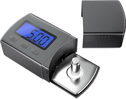 Mini-Digital-Plattenspieler mit hoher Präzision, 0,01 g/5,00 g, LCD-Hintergrundbeleuchtung, Blau, für Tonerkartuschen von DIGITNOW!