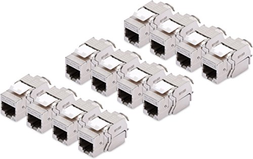 DIGITUS Professional DN-93615 CAT 6A Keystone Jack, geschirmt, 500 MHz, ISO/IEC 11801:2002 AM2:2009/09, werkzeufreie Montage, Set 12er Pack DIGITUS Professional DN-93615 CAT 6A Keystone Jack, geschirmt, 500 MHz, ISO/IEC 11801:2002 AM2:2009/09, werkzeufreie Montage, Set 12er Pack von DIGITUS