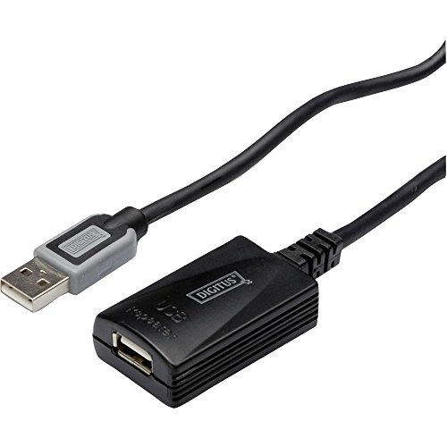 Assmann DA-70130-3 Digitus Repeater-Kabel (USB 2.0 A-männlich auf A-weiblich, 5m) von DIGITUS