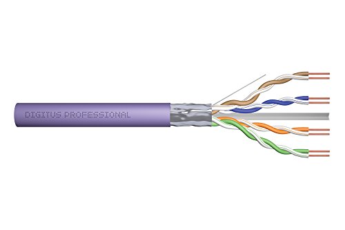 DIGITUS 100 m Cat 6 Netzwerkkabel - F-UTP Simplex - BauPVO Eca - LSZH Halogenfrei - 250 MHz Kupfer AWG 23/1 - PoE+ Kompatibel - LAN Kabel Verlegekabel Ethernet Kabel - Violett DIGITUS 100 m Cat 6 Netzwerkkabel - F-UTP Simplex - BauPVO Eca - LSZH Halogenfrei - 250 MHz Kupfer AWG 23/1 - PoE+ Kompatibel - LAN Kabel Verlegekabel Ethernet Kabel - Violett von DIGITUS