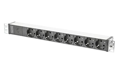 DIGITUS DN-95410 – 19" Steckdosenleiste – 8 Abgriffe – 1HE – IEC C14 Eingang – Vorsicherung – 250VAC – 50/60Hz – 10A – 2500W – Für 19 Zoll Netzwerk- und Serverschränke DIGITUS DN-95410 – 19" Steckdosenleiste – 8 Abgriffe – 1HE – IEC C14 Eingang – Vorsicherung – 250VAC – 50/60Hz – 10A – 2500W – Für 19 Zoll Netzwerk- und Serverschränke von DIGITUS
