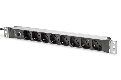 DIGITUS DN-95410-IT – 19" Steckdosenleiste – 8 Abgriffe – 1HE – IEC C14 Eingang – italienische Version – Vorsicherung – 250VAC – 50/60Hz – 10A – 2500W – Für 19 Zoll Netzwerk- und Serverschränke DIGITUS DN-95410-IT – 19" Steckdosenleiste – 8 Abgriffe – 1HE – IEC C14 Eingang – italienische Version – Vorsicherung – 250VAC – 50/60Hz – 10A – 2500W – Für 19 Zoll Netzwerk- und Serverschränke von DIGITUS