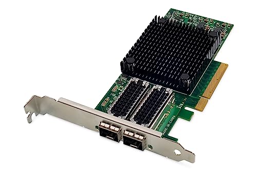 DIGITUS 25 Gigabit Ethernet Server Netzwerkkarte - 2 Port SFP28 - NIC - 1000/10000/25000 Mbps von DIGITUS
