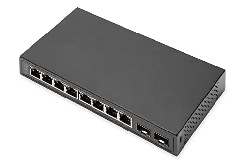 DIGITUS 8P +2SFP GE Netzwerk-Switch 8 x 10/100/1000 Mbit/s + 2SFP Uplink Ports von DIGITUS