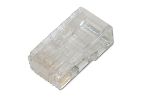 DIGITUS AK-219602 – Cat 6 Crimpstecker – 1 Stück – RJ45 Netzwerkstecker Ungeschirmt – Für Cat6 Netzwerkkabel, Verlegekabel & Ethernet LAN Kabel – 1GBase-T – 8P8C – AWG 27/7 bis AWG 24/7 von DIGITUS