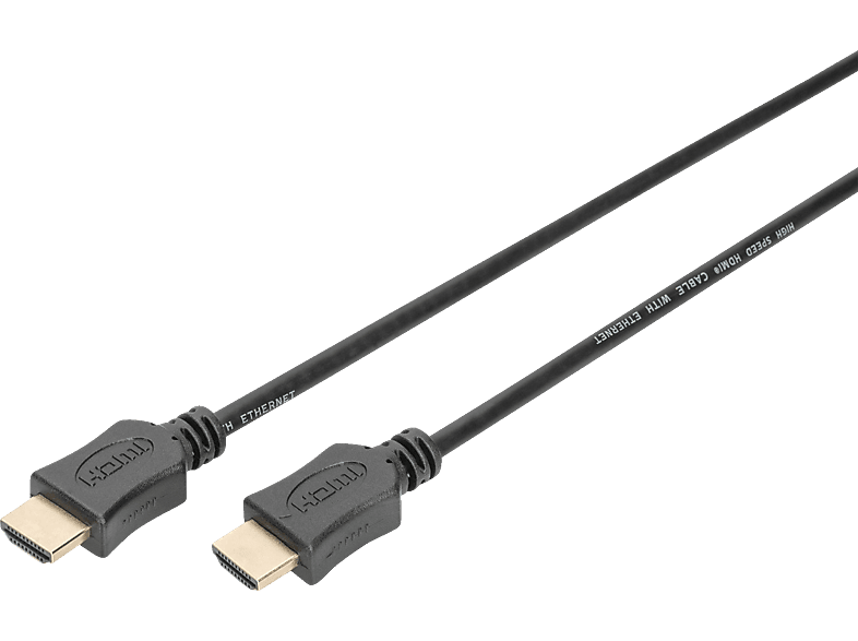 DIGITUS AK-330114-020-S HDMI Kabel, Schwarz von DIGITUS