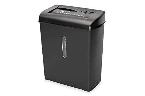 DIGITUS Akten-Vernichter X7CD - Kreuzschnitt 4x45 mm - Max 7 Blatt - CD/DVD/EC-Karte - 15 l Behälter - Sicherheitsstufe P3 von DIGITUS
