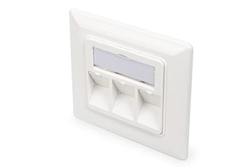 DIGITUS Anschlussdose Für Keystone-Modul - 3 Port - Auslass 45° Gewinkelt - Mit Staubschutz-Kappe - Weiß DIGITUS Anschlussdose Für Keystone-Modul - 3 Port - Auslass 45° Gewinkelt - Mit Staubschutz-Kappe - Weiß von DIGITUS
