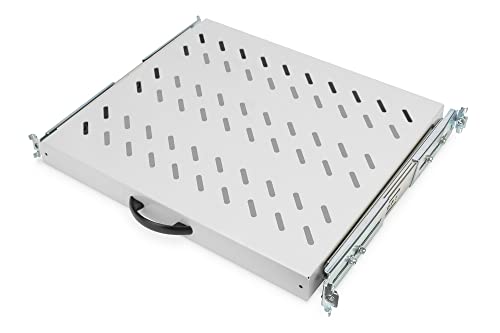 DIGITUS Ausziehbarer Fachboden - 19-Zoll - 1HE - Befestigung Vorne & Hinten - Traglast 25 kg - Für Netzwerkschänke & Serverschränke - Ab 600 mm Schranktiefe - Grau DIGITUS Ausziehbarer Fachboden - 19-Zoll - 1HE - Befestigung Vorne & Hinten - Traglast 25 kg - Für Netzwerkschänke & Serverschränke - Ab 600 mm Schranktiefe - Grau von DIGITUS