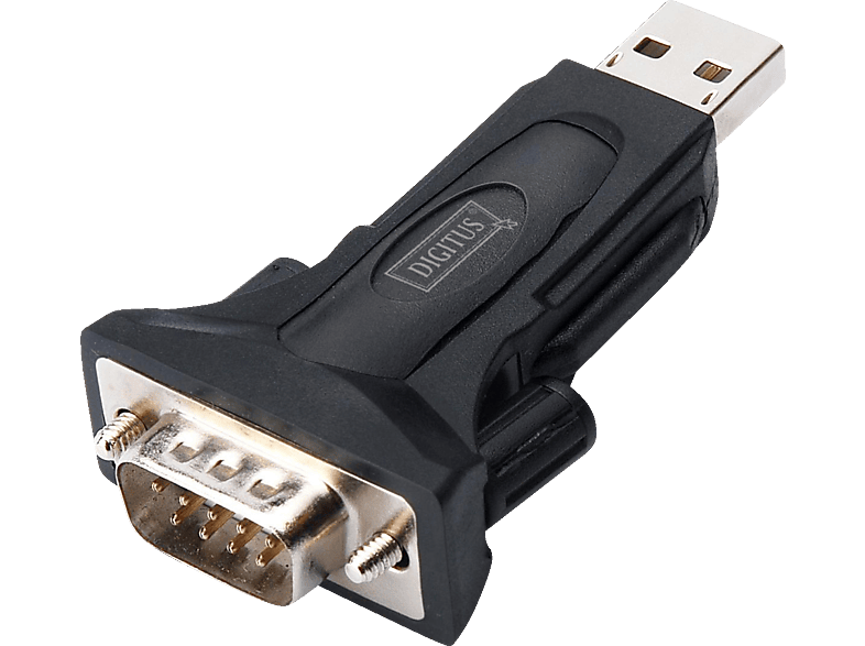 DIGITUS DA-7015 USB 2.0 Seriell Adapter, Schwarz von DIGITUS