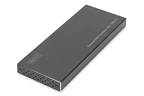 DIGITUS Externes USB 3.0 SSD-Gehäuse für M.2-SATA-SSDs - SATA III - M.2-Modultyp 2280, 2260, 2242, 2230 - bis 6Gbit/s - UASP - Plug & Play - Schwarz DIGITUS Externes USB 3.0 SSD-Gehäuse für M.2-SATA-SSDs - SATA III - M.2-Modultyp 2280, 2260, 2242, 2230 - bis 6Gbit/s - UASP - Plug & Play - Schwarz von DIGITUS