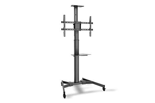DIGITUS DA-90370 – Collaboration Trolley / TV Präsentationswagen – VESA max. 600x400 – TV-Geräte von 37 - 70 Zoll – Mit Ablage für Laptops / DVD Player – 186 cm bis 218 cm Höhe – Schwarz DIGITUS DA-90370 – Collaboration Trolley / TV Präsentationswagen – VESA max. 600x400 – TV-Geräte von 37 - 70 Zoll – Mit Ablage für Laptops / DVD Player – 186 cm bis 218 cm Höhe – Schwarz von DIGITUS