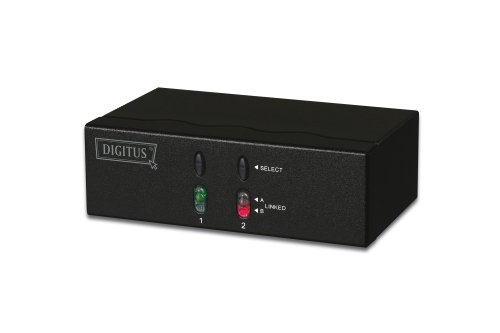 DIGITUS - DC47100 Video/Audio Matrix 2xPC 2xMonitore 2xAudio max.1920x1440 eingebauter Leistungsverstaerker bis 65m 155168 von DIGITUS