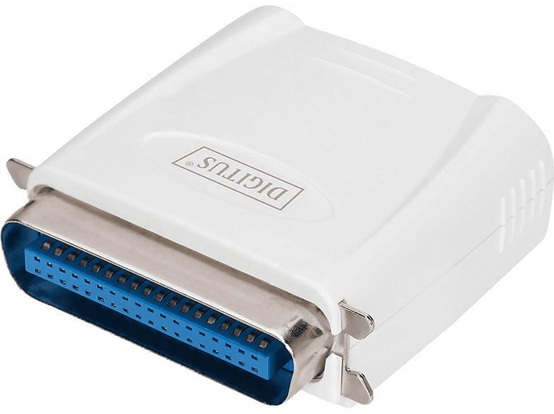 DIGITUS DN-13001-1 Fast Ethernet Drucker Server, Weiß von DIGITUS