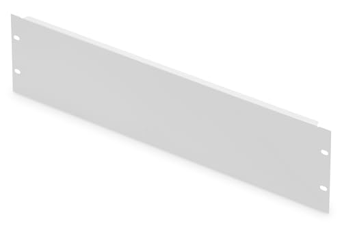 DIGITUS DN-19 BPN-03 – 19 Zoll Blindabdeckplatte 3HE – Blende für Netzwerk- & Serverschränke – Mit Befestigungsmaterial – Stahlblech – Pulverbeschichtet – Grau von DIGITUS
