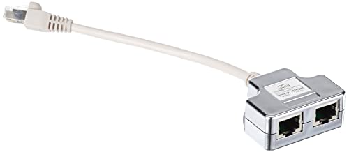 DIGITUS DN-93904 – Netzwerkkabel Adapter Ca 5e – 1 Stück – 2 Signale über 1 Kabel – Cat5e LAN Splitter – Ethernet RJ45 Adapter – Kompatibel mit PoE Mode A – Silber DIGITUS DN-93904 – Netzwerkkabel Adapter Ca 5e – 1 Stück – 2 Signale über 1 Kabel – Cat5e LAN Splitter – Ethernet RJ45 Adapter – Kompatibel mit PoE Mode A – Silber von DIGITUS