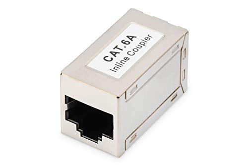 DIGITUS DN-93905 – RJ45 Kupplung Cat 6A – 1 Stück – Lan Kabel Verlängerung – Cat6A Netzwerkkabel Verbinder – PoE Kompatibel – Modulare Kupplung – Für Switch, DSL, Modem, Router, PC – Silber DIGITUS DN-93905 – RJ45 Kupplung Cat 6A – 1 Stück – Lan Kabel Verlängerung – Cat6A Netzwerkkabel Verbinder – PoE Kompatibel – Modulare Kupplung – Für Switch, DSL, Modem, Router, PC – Silber von DIGITUS