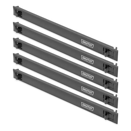 DIGITUS DN-97651 – 19 Zoll Blindabdeckung – 1HE Abdeckung – 5 Stück – Blende für 19-Zoll Netzwerkschrank, Serverschrank, Rack – Snap-in Mechanismus – ABS Kunststoff – Schwarz DIGITUS DN-97651 – 19 Zoll Blindabdeckung – 1HE Abdeckung – 5 Stück – Blende für 19-Zoll Netzwerkschrank, Serverschrank, Rack – Snap-in Mechanismus – ABS Kunststoff – Schwarz von DIGITUS