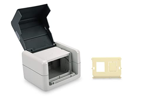 DIGITUS Daten-Anschlussdose - Outdoor Netzwerk-Dose - Für 2 Keystone-Module - Klapp-Deckel - IP44 - Aufputz DIGITUS Daten-Anschlussdose - Outdoor Netzwerk-Dose - Für 2 Keystone-Module - Klapp-Deckel - IP44 - Aufputz von DIGITUS