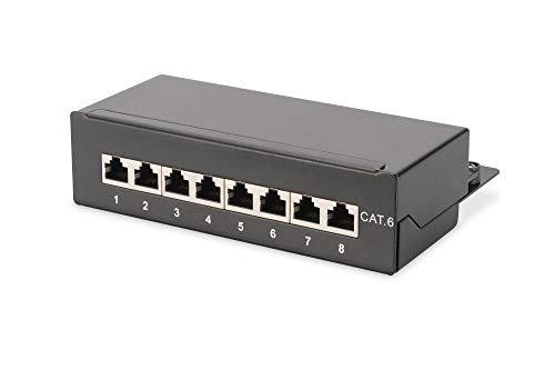 DIGITUS Desktop Patchpanel - Cat-6 - 8-Port RJ45 - Geschirmt - LSA Patch-Feld - Aufputz-Montage - Schwarz DIGITUS Desktop Patchpanel - Cat-6 - 8-Port RJ45 - Geschirmt - LSA Patch-Feld - Aufputz-Montage - Schwarz von DIGITUS
