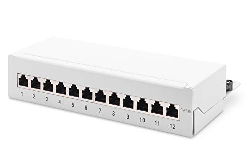 DIGITUS Desktop Patchpanel - Cat-6A - 8-Port RJ45 - Geschirmt - LSA Patch-Feld - Aufputz-Montage - Grau DIGITUS Desktop Patchpanel - Cat-6A - 8-Port RJ45 - Geschirmt - LSA Patch-Feld - Aufputz-Montage - Grau von DIGITUS