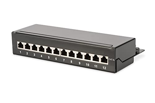 DIGITUS Desktop Patchpanel - Cat-6A - 8-Port RJ45 - Geschirmt - LSA Patch-Feld - Aufputz-Montage - Schwarz DIGITUS Desktop Patchpanel - Cat-6A - 8-Port RJ45 - Geschirmt - LSA Patch-Feld - Aufputz-Montage - Schwarz von DIGITUS