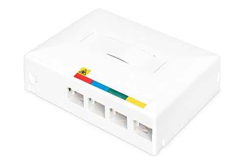 DIGITUS FTTX Leergehäuse - für 4x SC Simplex oder LC Duplex-Kupplungen - ohne Kupplungen - Wand- oder Hutschienenmontage - integrierte Spleißkassette - IP45 Schutzklasse - Grau DIGITUS FTTX Leergehäuse - für 4x SC Simplex oder LC Duplex-Kupplungen - ohne Kupplungen - Wand- oder Hutschienenmontage - integrierte Spleißkassette - IP45 Schutzklasse - Grau von DIGITUS