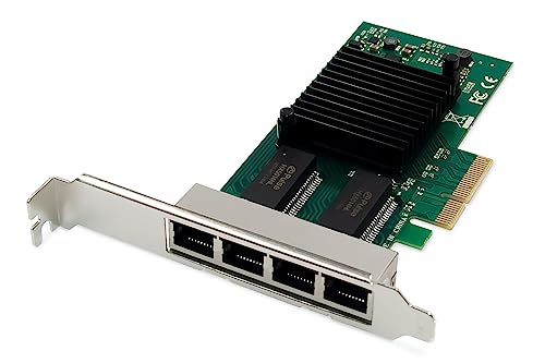 DIGITUS Gigabit Ethernet Server Netzwerkkarte - 4 Port RJ45 - NIC - Intel I350 - halogenfrei - 10/100/1000 Mbps DIGITUS Gigabit Ethernet Server Netzwerkkarte - 4 Port RJ45 - NIC - Intel I350 - halogenfrei - 10/100/1000 Mbps von DIGITUS