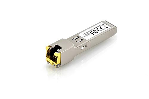DIGITUS Gigabit SFP Modul - 1,25 Gbit/s - HP kompatibel - für CAT 5 Kupfer Patchkabel - Mini GBIC - RJ45 Buchse - 100 m Reichweite - Plug & Play von DIGITUS