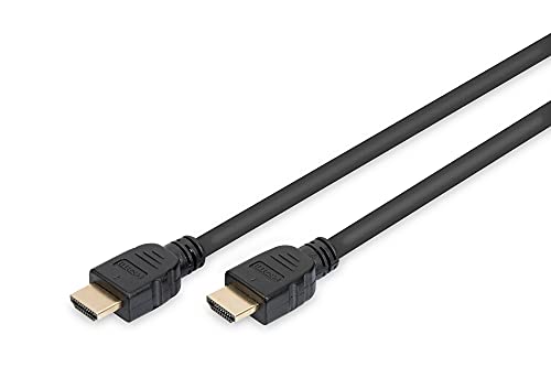 DIGITUS HDMI 2.1 Ultra High Speed Anschlusskabel, Typ A St/St - 1.0m - mit Ethernetkanal - UHD-II 8k/60Hz - 4k/120Hz - kompatibel mit PS5, Xbox Series, TV/Beamer - vergoldete Kontakte - Schwarz von DIGITUS